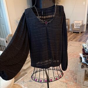 Chic Black Women's Blouse